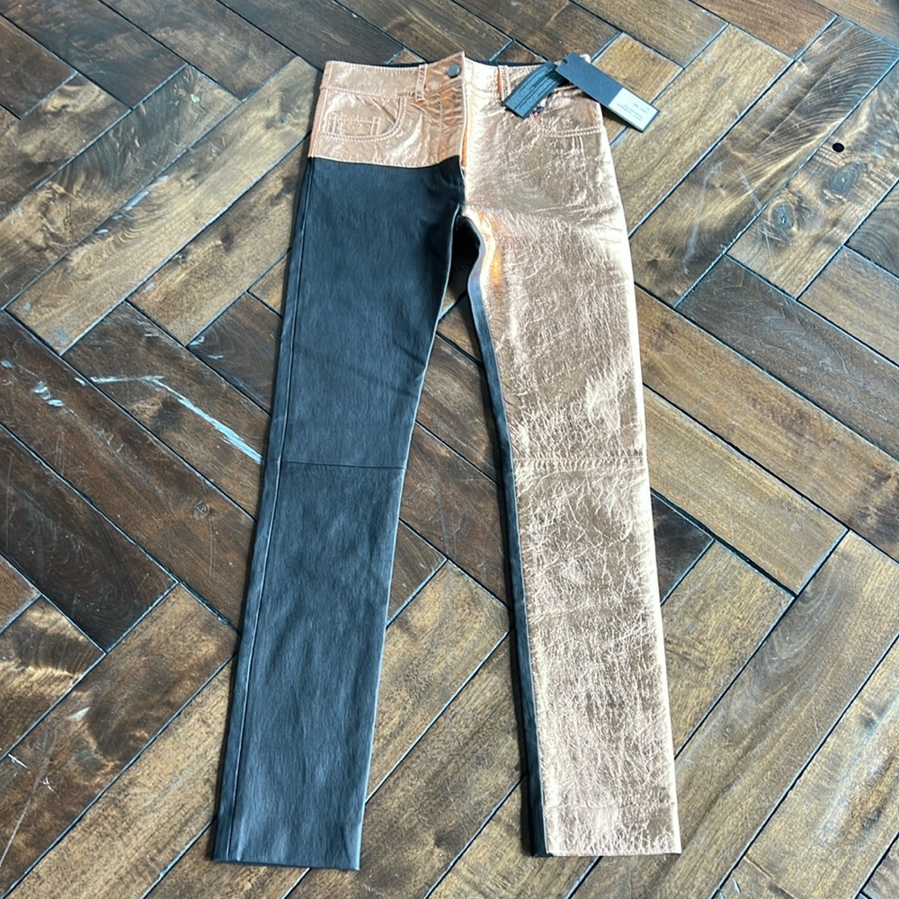 Haider Ackermann Roger Rose leather trouser - Picture 9 of 16